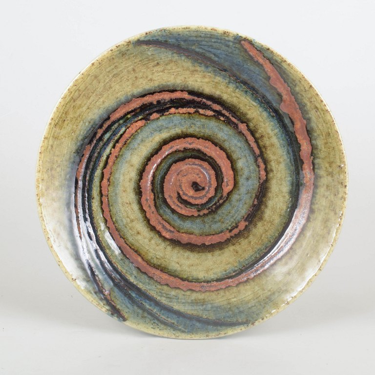 Olle Alberius for Rörstrand, large stoneware dish.