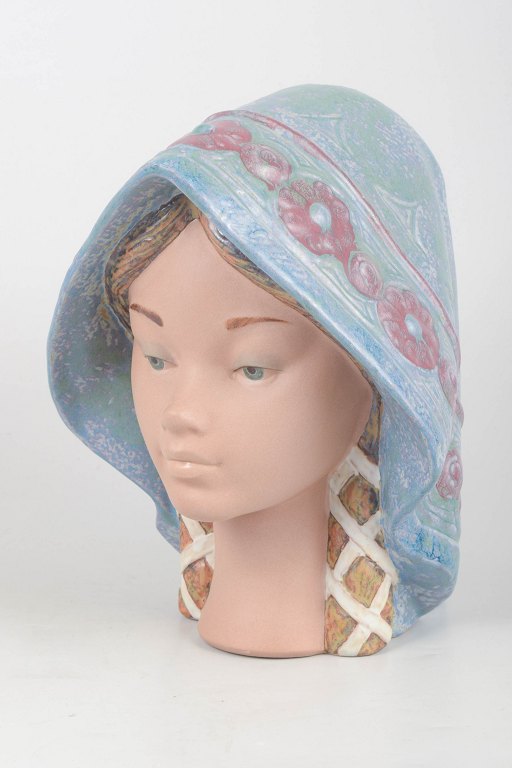 Lladro, sculptural female head.