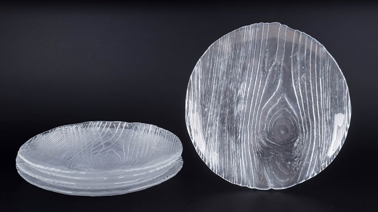 Bengt Edenfalk for Skruf, set of five dessert plates.