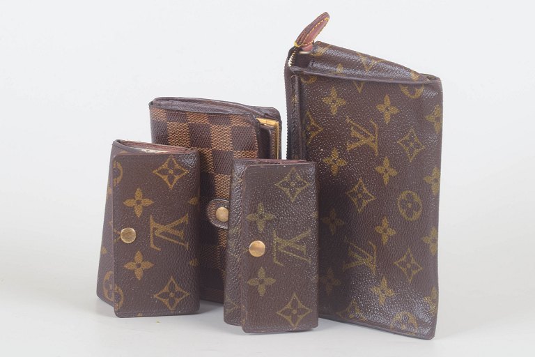 Louis Vuitton, two key holders, wallet and pochette.