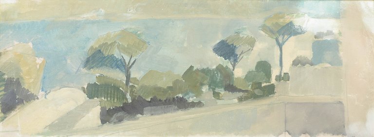 Hans Fellenius, oil on canvas, listed Swedish visual artist.